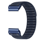 Universal Garmin 22mm QuickFit EIDERWOOD Nylon Loop Smartwatch Rem - Blå