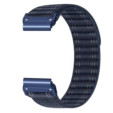 Universal Garmin 22mm QuickFit EIDERWOOD Nylon Loop Smartwatch Rem - Blå