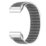 Universal Garmin 22mm QuickFit EIDERWOOD Nylon Loop Smartwatch Rem - Grå