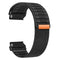 Universal Garmin 22mm QuickFit EIDERWOOD Nylon Loop Smartwatch Rem - Sort