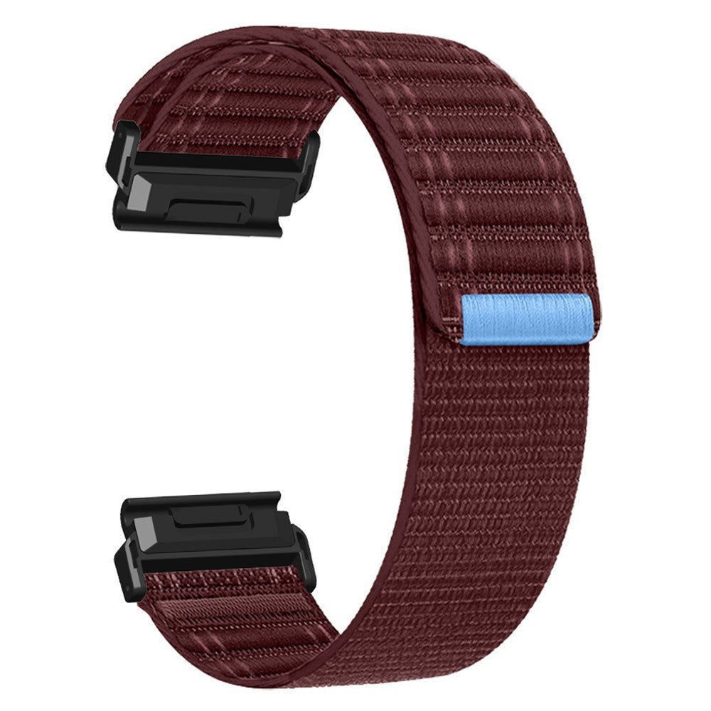 Universal Garmin 22mm QuickFit EIDERWOOD Nylon Loop Smartwatch Rem - Rød