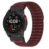 Universal Garmin 22mm QuickFit EIDERWOOD Nylon Loop Smartwatch Rem - Rød