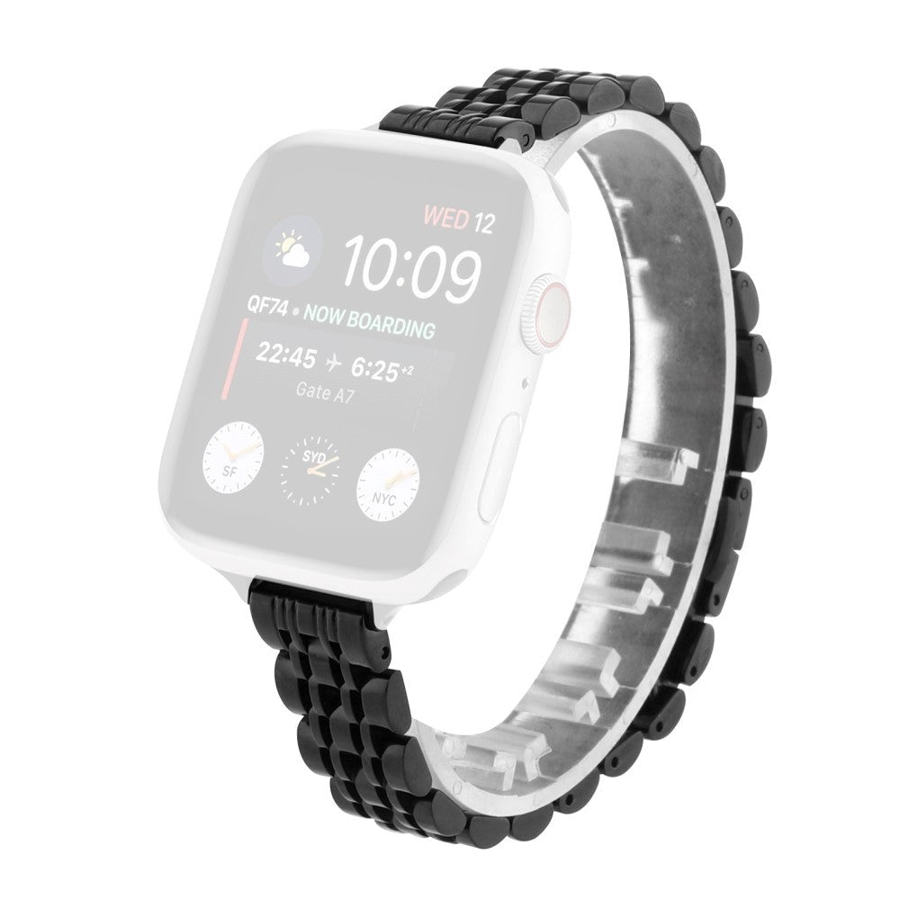 Apple Watch (38/40/SE/41/42 mm) klokkerem i rustfritt stål - svart