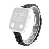 Apple Watch (38/40/SE/41/42 mm) klokkerem i rustfritt stål - svart