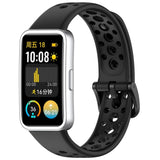 EIDERWOOD Huawei Band 10 / 9 / 8 Silikone Rem - Sort