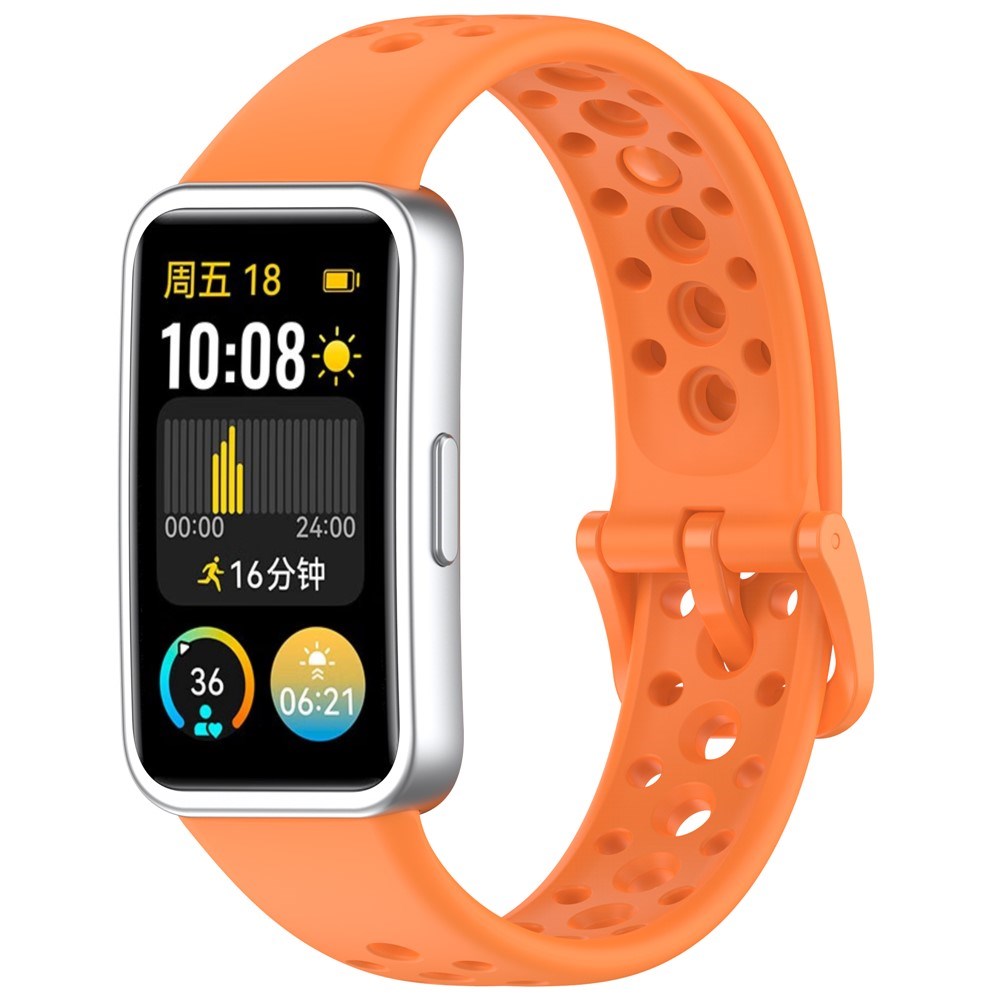 EIDERWOOD Huawei Band 10 / 9 / 8 Silikone Rem - Orange