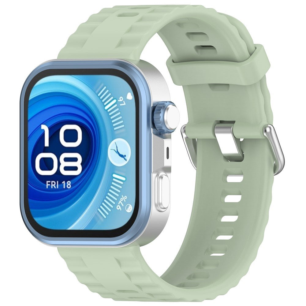 Huawei Watch Fit 4 Pro / 4 / 3 EIDERWOOD Silikone Smartwatch Rem - Lysegrøn