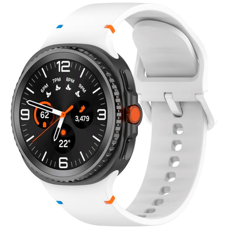 Samsung Galaxy Watch 8 / 8 Classic (40 / 44 / 46mm) - EIDERWOOD Silikone Rem m. Sylinje - White