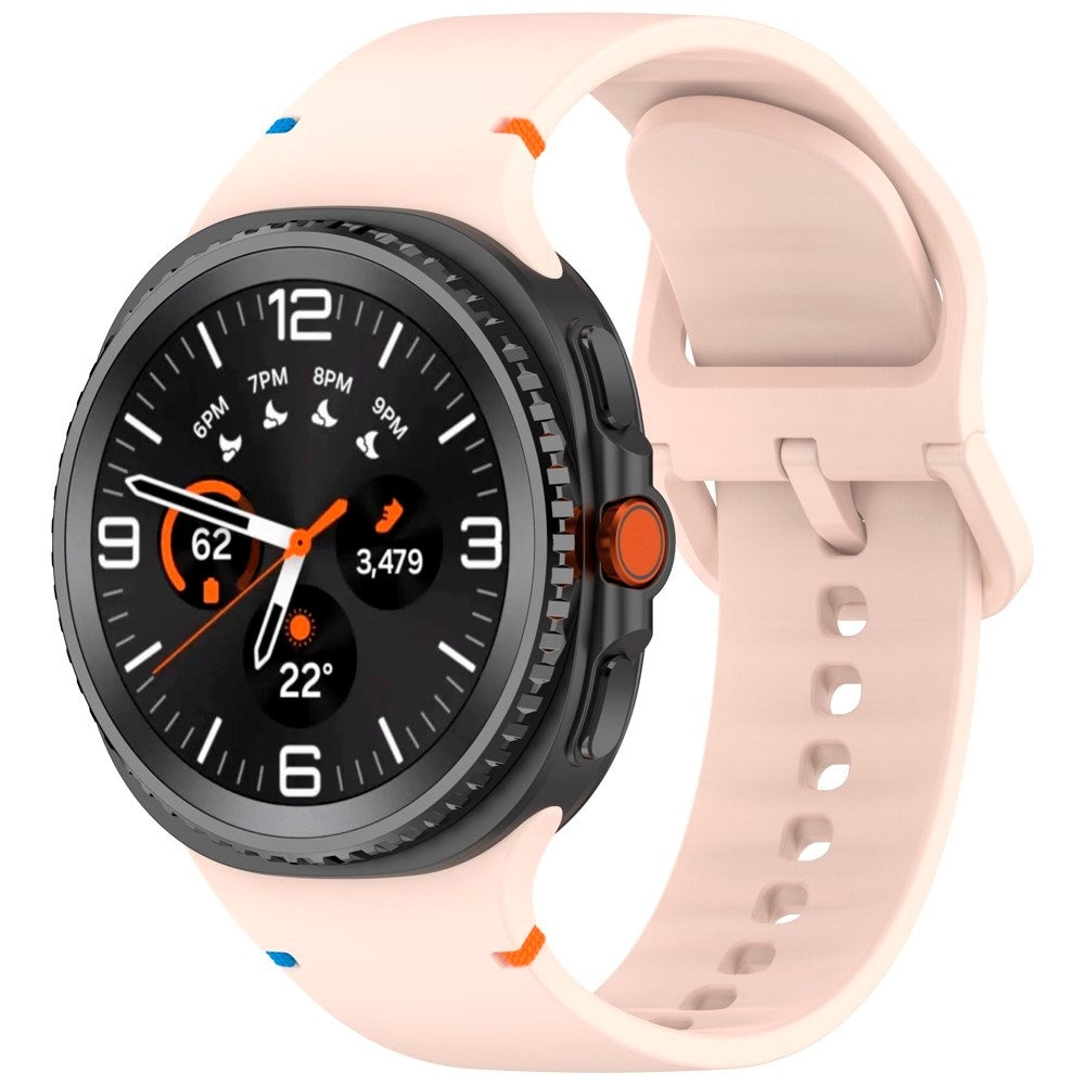 Samsung Galaxy Watch 8 / 8 Classic (40 / 44 / 46mm) - EIDERWOOD Silikone Rem m. Sylinje - Pink
