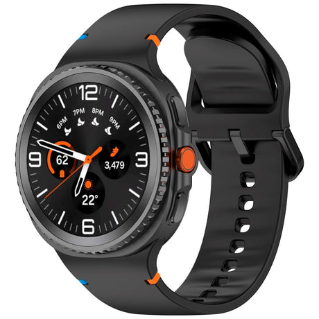 Samsung Galaxy Watch 8 / 8 Classic (40 / 44 / 46mm) - EIDERWOOD Silikone Rem m. Sylinje - Black