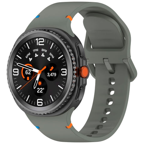Samsung Galaxy Watch 8 / 8 Classic (40 / 44 / 46mm) - EIDERWOOD Silikone Rem m. Sylinje - Army Green