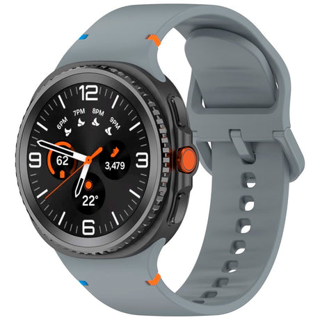 Samsung Galaxy Watch 8 / 8 Classic (40 / 44 / 46mm) - EIDERWOOD Silikone Rem m. Sylinje - Grey