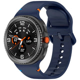 Samsung Galaxy Watch 8 / 8 Classic (40 / 44 / 46mm) - EIDERWOOD Silikone Rem m. Sylinje - Midnight Blue