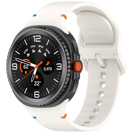 Samsung Galaxy Watch 8 / 8 Classic (40 / 44 / 46mm) - EIDERWOOD Silikone Rem m. Sylinje - Starlight