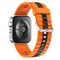 Huawei Watch Fit 4 Pro / 4 / 3 EIDERWOOD Tofarvet Silikone Smartwatch Rem - Orange / Sort