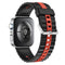 Huawei Watch Fit 4 Pro / 4 / 3 EIDERWOOD Tofarvet Silikone Smartwatch Rem - Sort / Rød