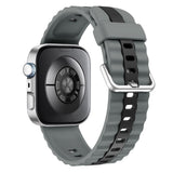 Huawei Watch Fit 4 Pro / 4 / 3 EIDERWOOD Tofarvet Silikone Smartwatch Rem - Grå / Sort