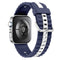 Huawei Watch Fit 4 Pro / 4 / 3 EIDERWOOD Tofarvet Silikone Smartwatch Rem - Blå / Hvid