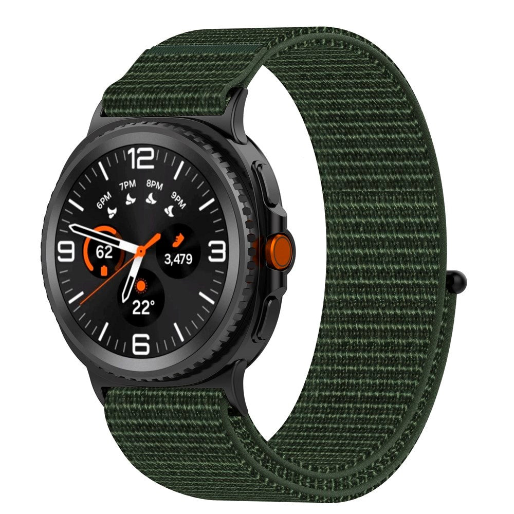Samsung Galaxy Watch 8 / 8 Classic (40 / 44 / 46mm) - EIDERWOOD Nylon Rem - Grøn