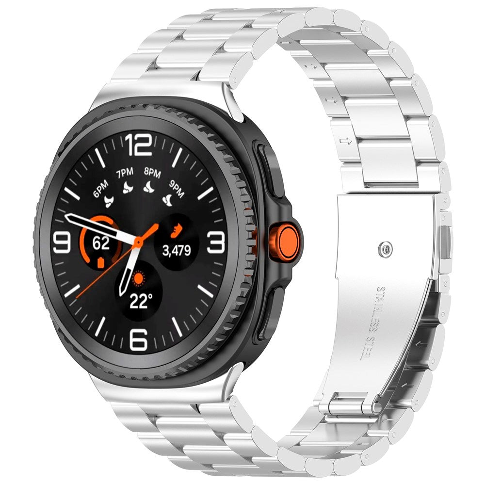 Samsung Galaxy Watch 8 / 8 Classic (40 / 44 / 46mm) - EIDERWOOD Rustfri Stål Rem - Sølv