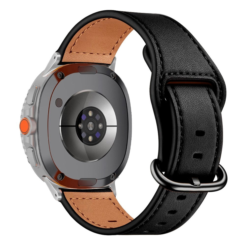 Samsung Galaxy Watch 8 / 8 Classic (40 / 44 / 46mm) - Kunstlæder Rem - Sort