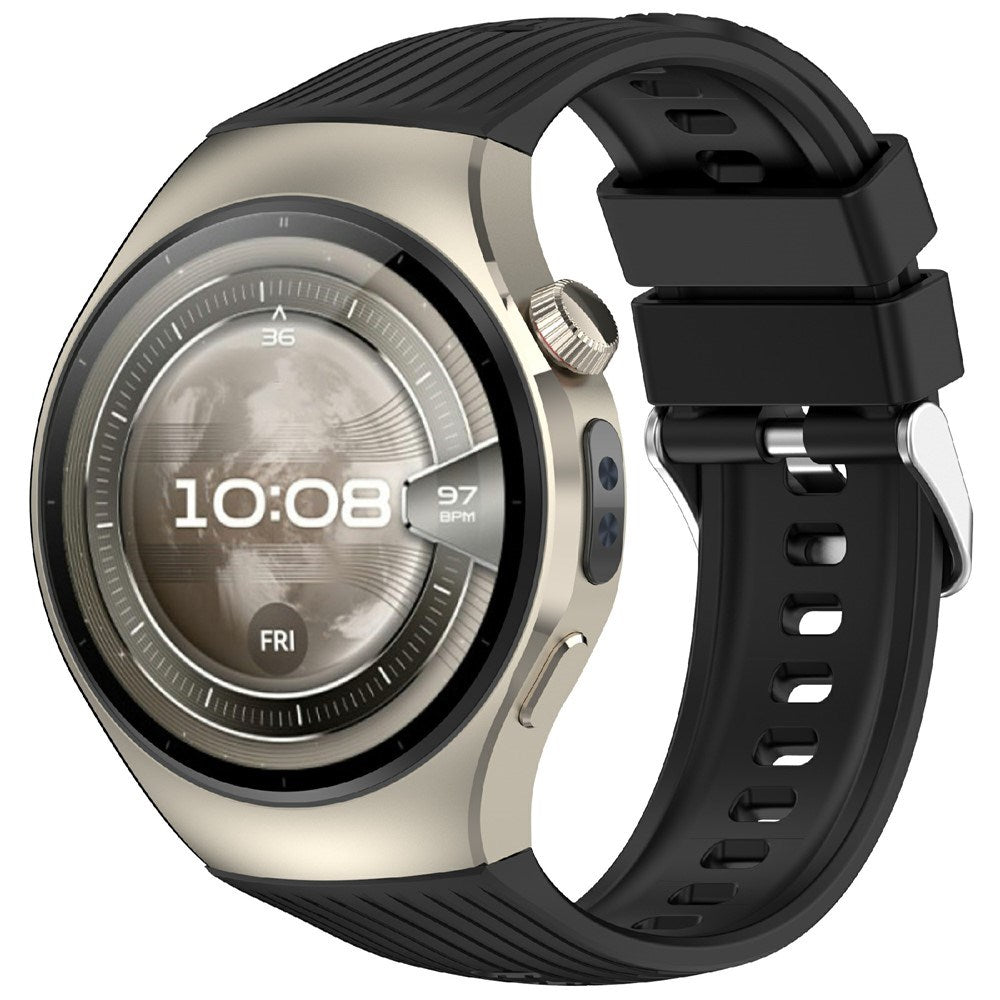 EIDERWOOD Huawei Watch 5 (42mm) Silikone Rem - Sort
