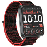 Garmin Venu X1 EIDERWOOD Nylon Rem - Rød / Sort