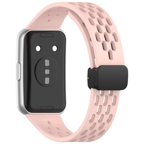 Huawei Band 11 / 11 Pro EIDERWOOD Hullet Silikonerem - Lyserød