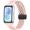 Huawei Band 11 / 11 Pro EIDERWOOD Hullet Silikonerem - Lyserød