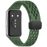 Huawei Band 11 / 11 Pro EIDERWOOD Hullet Silikonerem - Grøn