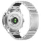 Universal Garmin 22mm QuickFit EIDERWOOD Titanium Smartwatch Rem m. Farvet Silikone - Sølv / Sort