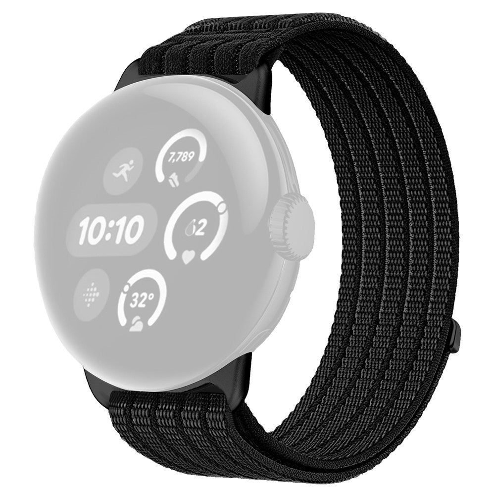 Google Pixel Watch 4 / 3 / 2 / 1 (41mm) EIDERWOOD Nylonrem - Sort