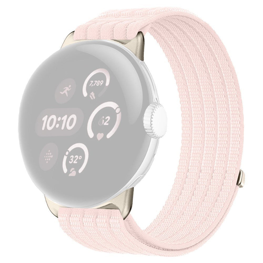 Google Pixel Watch 4 / 3 / 2 / 1 (41mm) EIDERWOOD Nylonrem - Lyserød