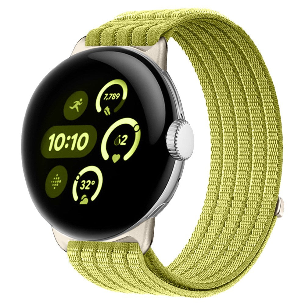 Google Pixel Watch 4 / 3 / 2 / 1 (41mm) EIDERWOOD Nylonrem - Grøn