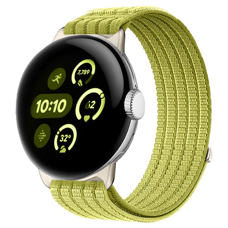 Google Pixel Watch 4 / 3 / 2 / 1 (41mm) EIDERWOOD Nylonrem - Grøn