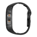 Apple Watch Ultra 4 / 3 / 2 / 1 (49mm) AULUMU Gummi Urrem m. Indbygget Plast Cover - Sort