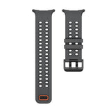 Samsung Galaxy Watch Ultra 2 / Ultra (47mm) Silikone Rem m. Ventilationshuller & Dobbeltspænde - Sort