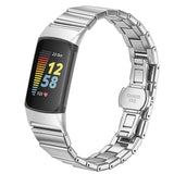 Fitbit Charge 6 / 5 EIDERWOOD Metal Smartwatch Rem - Sølv