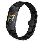 Fitbit Charge 6 / 5 EIDERWOOD Metal Smartwatch Rem - Sort