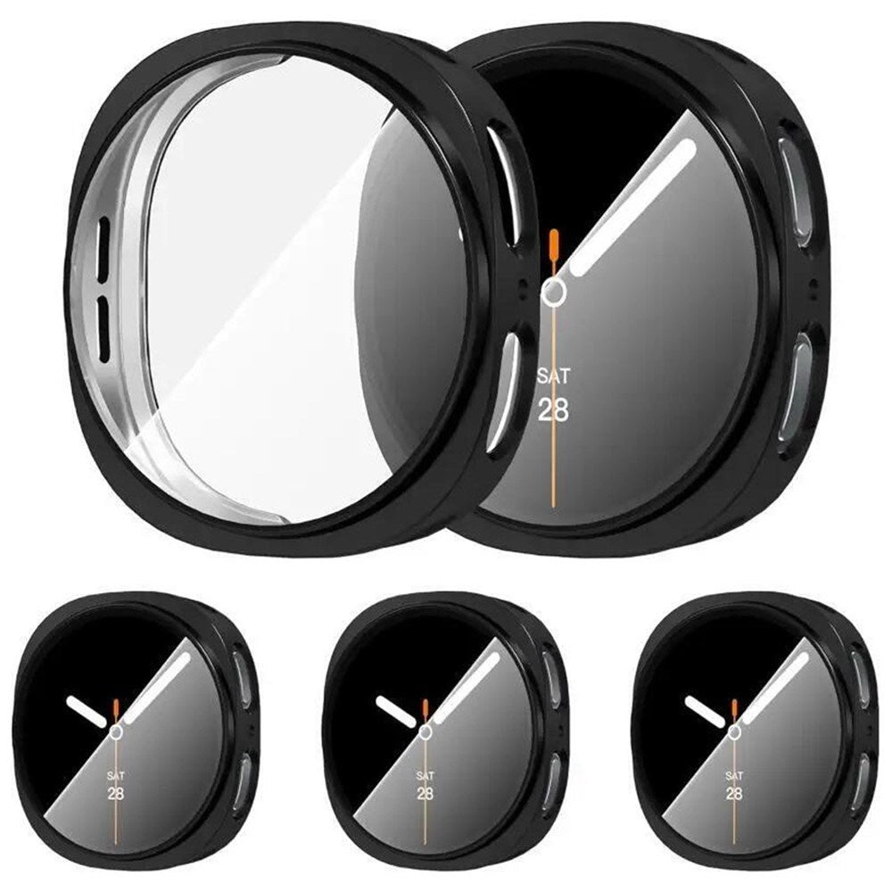 Samsung Galaxy Watch 8 / 9 (40mm) EIDERWOOD Rustfri Stål Urrem m. Fleksibel Plast Cover - Sort