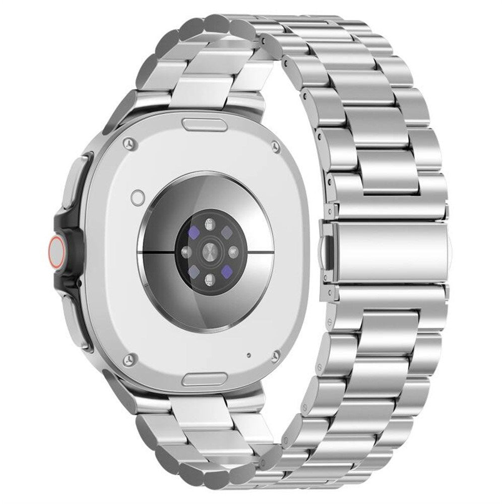 Samsung Galaxy Watch 8 / 9 (40mm) EIDERWOOD Rustfri Stål Urrem m. Fleksibel Plast Cover - Sølv
