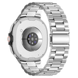 Samsung Galaxy Watch 8 / 9 (40mm) EIDERWOOD Rustfri Stål Urrem m. Fleksibel Plast Cover - Sølv