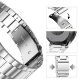 Samsung Galaxy Watch 8 / 9 (40mm) EIDERWOOD Rustfri Stål Urrem m. Plast Cover - Sort