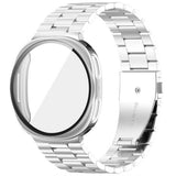 Samsung Galaxy Watch 8 / 9 (40mm) EIDERWOOD Rustfri Stål Urrem m. Plast Cover - Sølv