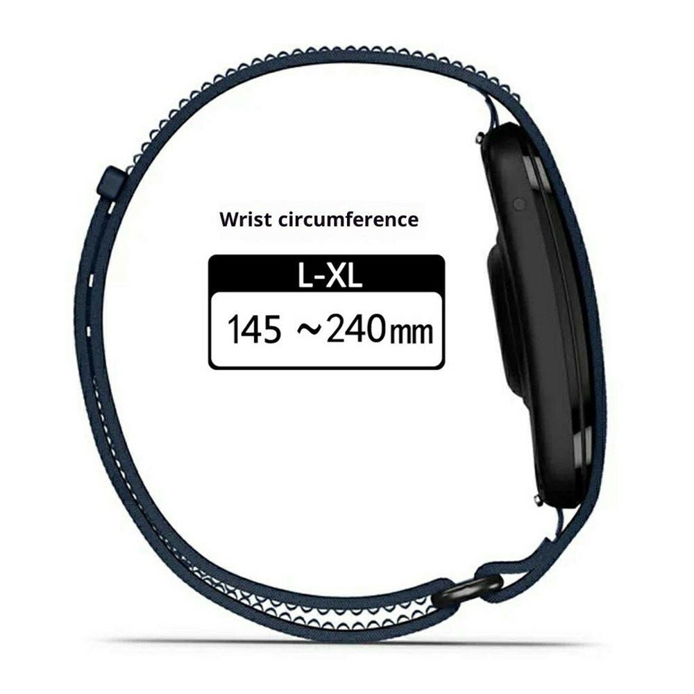 EIDERWOOD Garmin CIRQA Smart Band Nylon Urrem - Str. L-XL - Sort