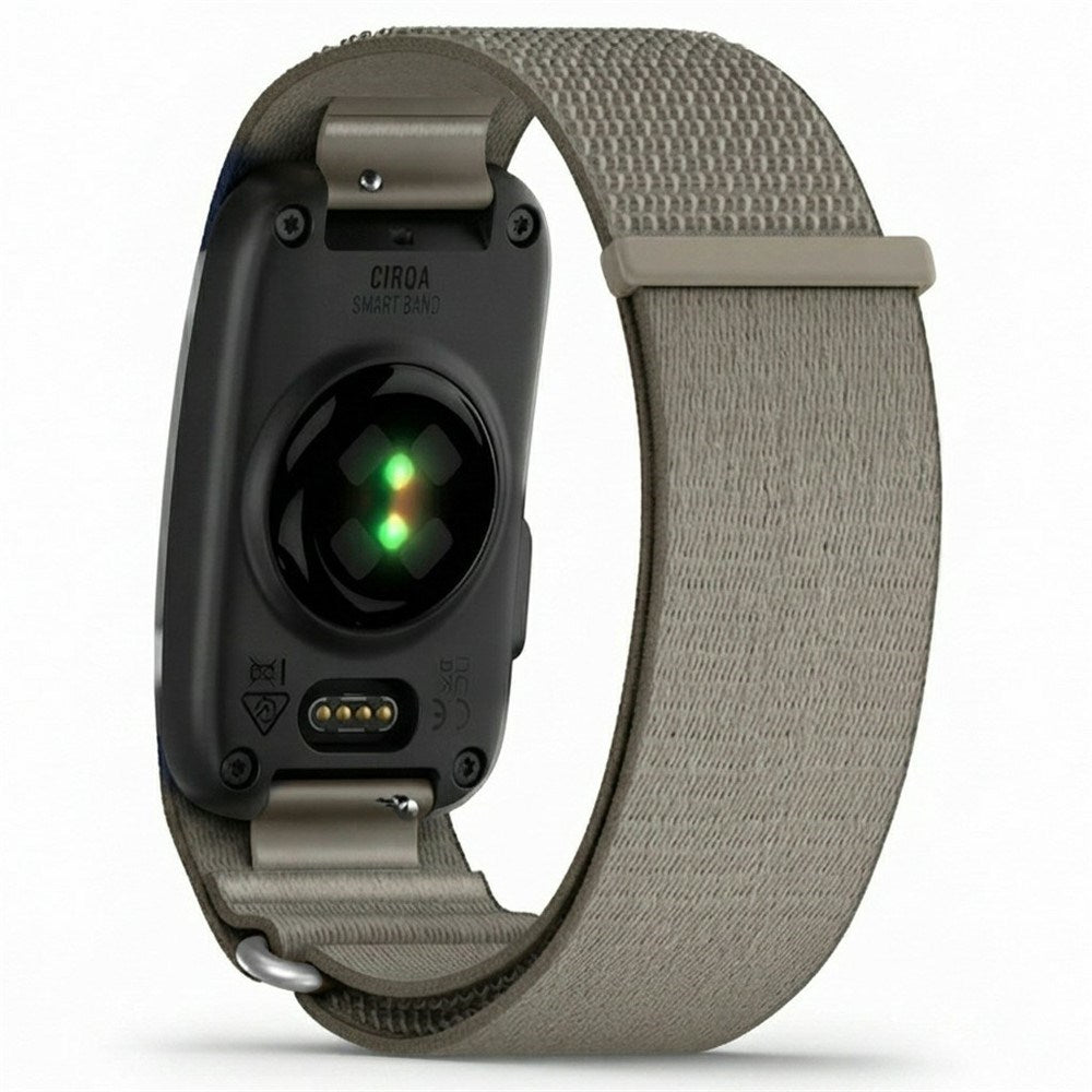 EIDERWOOD Garmin CIRQA Smart Band Nylon Urrem - Str. S-M - Grå