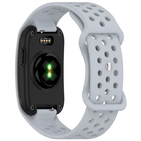 EIDERWOOD Garmin CIRQA Smart Band Silikone Urrem med Ventilationshuller - Lysegrå