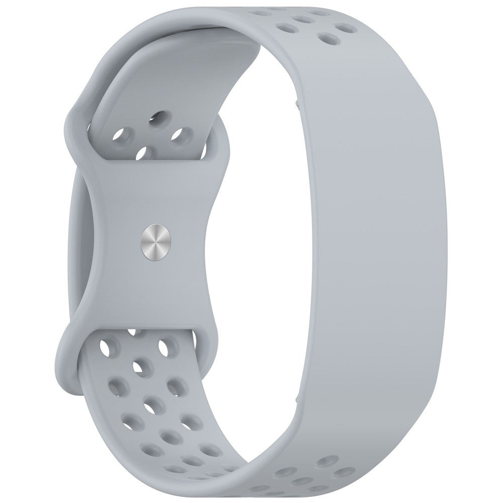 EIDERWOOD Garmin CIRQA Smart Band Silikone Urrem med Ventilationshuller - Lysegrå