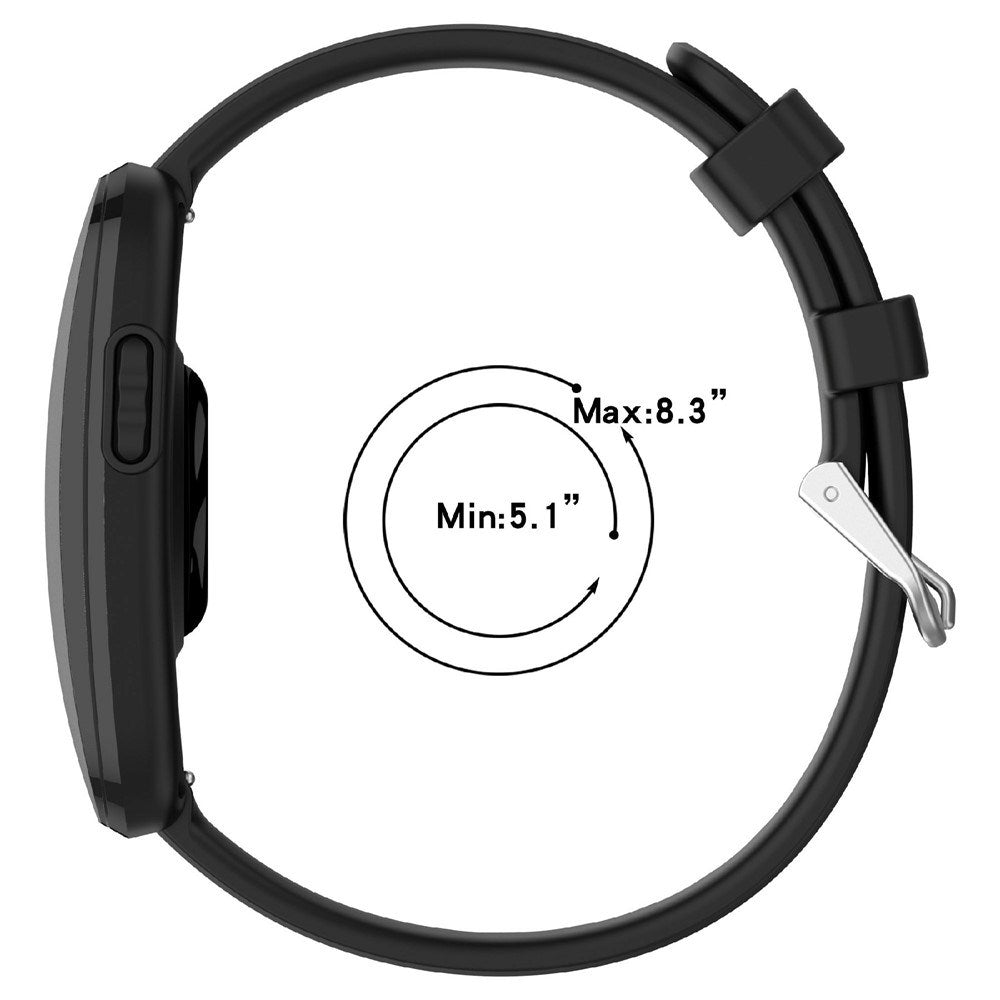 EIDERWOOD Garmin CIRQA Smart Band Quick Release Silikone Urrem - Sort