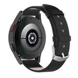 Universell stropp for 20mm Smartwatch - Skinn - Mattsvart